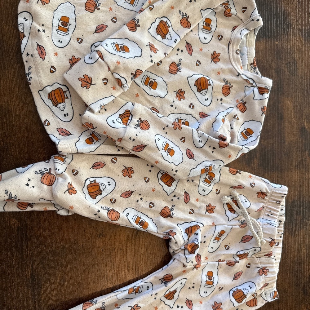 Halloween Fall toddler lounge set